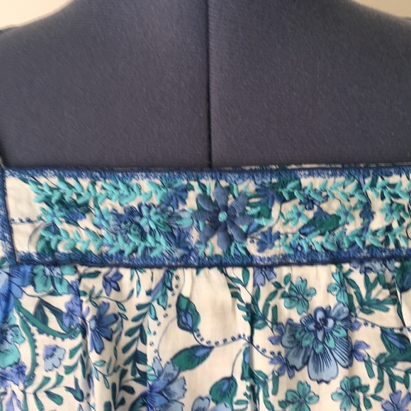 NWT JOHNNY WAS LEILANI FLORAL LINEN DRESS - Picture 6 of 13